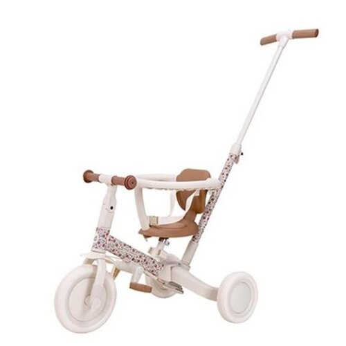 Little Dutch 4 in 1 Driewieler met duwstang Sunny Flower