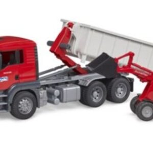 Bruder Bruder MAN TGS met rolcontainer en Schäffer compacte lader
