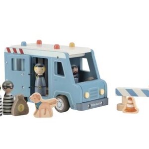 Little Dutch Houten politiewagen – Blauw – Essentials