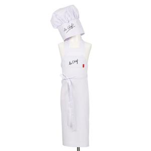 Souza Chef's schort (zonder koksmuts), 4-8 jaar, lengte voorzijde 82 cm