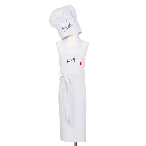 Souza Chef's schort (zonder koksmuts), 4-8 jaar, lengte voorzijde 82 cm