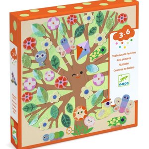 Djeco Knutseldoos - Vilten creaties "De ronde van de seizoenen" (3-6j)