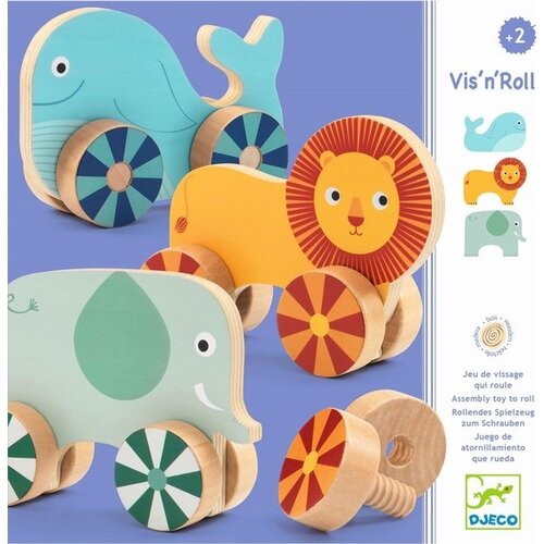 Djeco Houten dieren 'Vis 'n roll' van Djeco
