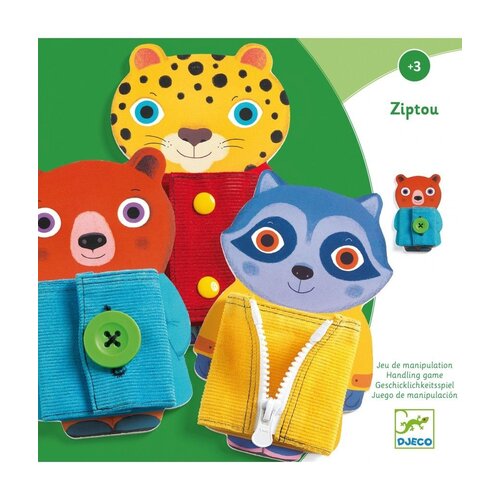 Djeco Motoriekspel sluitingen Ziptou