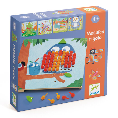 Djeco Spel - Steeknagels 'Mosaïco Rigolo' (+4j)