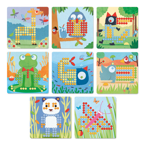 Djeco Steeknagels 'Mosaïco rigolo'