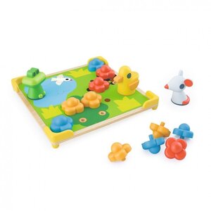 Djeco Spel - Steeknagels "Mosaïco Ducky & Co" (+2j) Djeco Spel - Steeknagels "Mosaïco Ducky & Co" (+2j)
