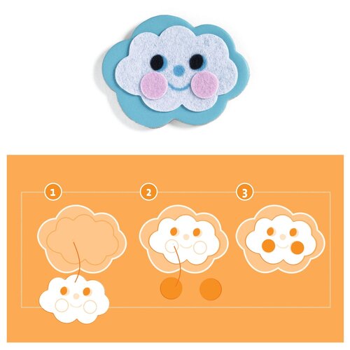 Djeco DIY -  Magneten versieren 'Funky family' (+4j) Djeco DIY -  Magneten versieren 'Funky family' (+4j)