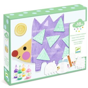 Djeco Knutseldoos - Magische Vingerverf "Kleine Vormen" (+18m)