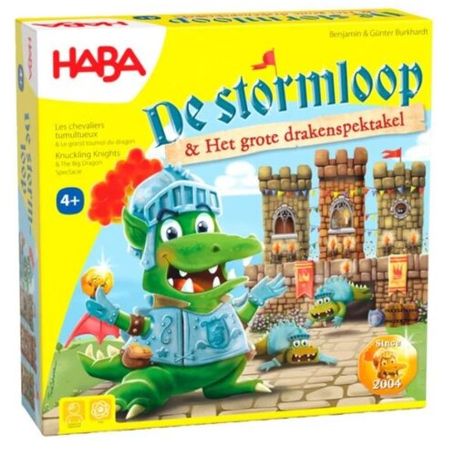 Haba Spel - 2-in-1 De stormloop & Het grote drakenspektakel (+4j)
