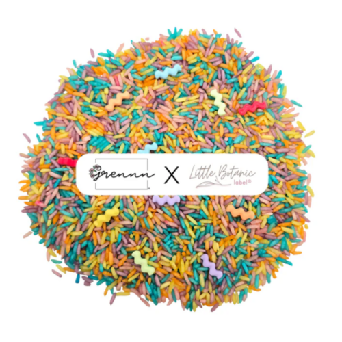 Grennn Grennn x Little Botanic - Speelrijst - "Wave" Pastel mix (750g)