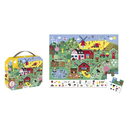 Janod Observatiepuzzel 'Boerderij' 24st.