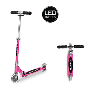 Micro Steps Micro Sprite LED - 2-wiel vouwstep "Roze"