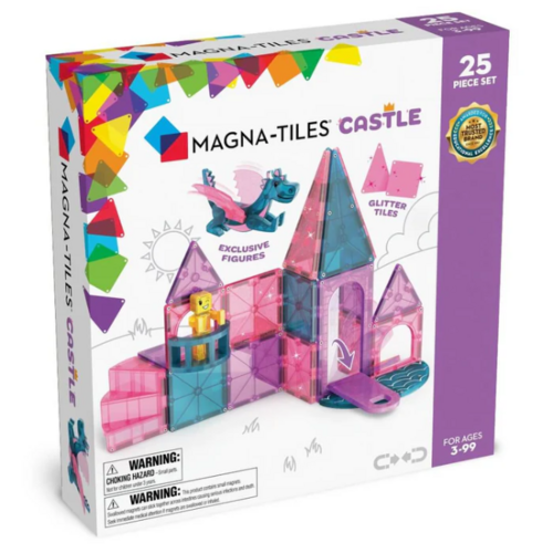 Magna-Tiles MAGNA-TILES® CASTLE DLX + microMAGS - 25 piece