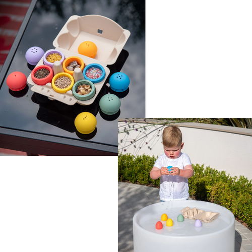 Tickit Silisoft Sensorische Eieren (Regenboog) 6st.