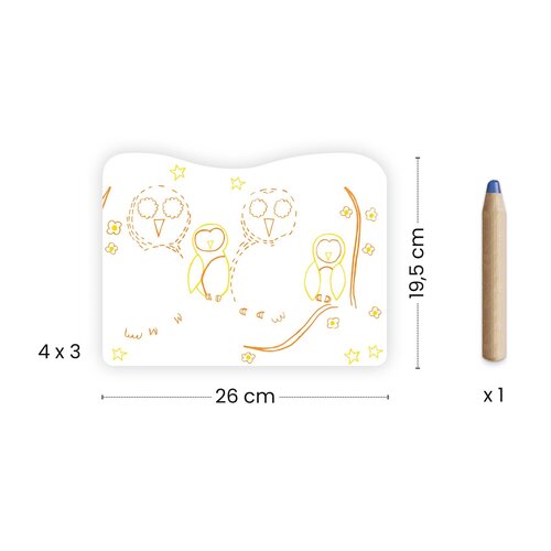 Djeco Djeco - knutselmap 'dierenfamilies in het bos' - verborgen kleurplaten - 3-6j