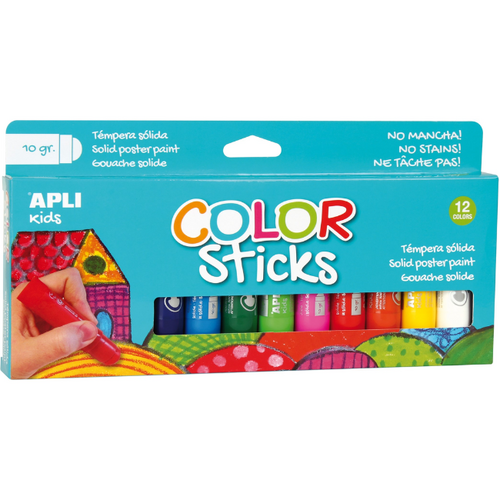 APLI - Color stick dik basis 12 kleuren