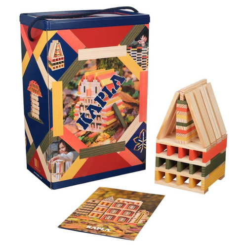 Kapla Kapla - 200 BOX : 140 natural + 60 coloured planks