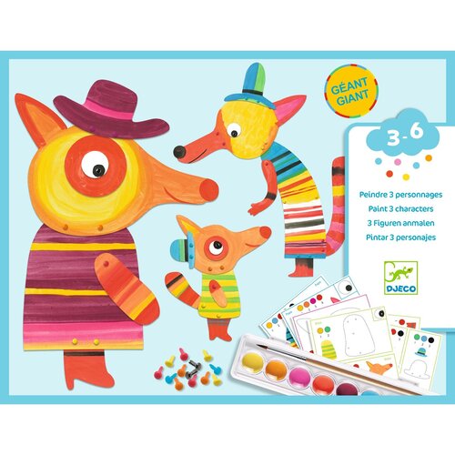 Djeco Knutseldoos - Schilderen 'De Vossenfamilie' (3-6j) Djeco Knutseldoos - Schilderen 'De Vossenfamilie' (3-6j)