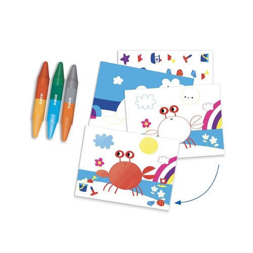 Djeco Knutseldoos - 6 activiteiten 'Zee' (3-6j) Djeco Knutseldoos - 6 activiteiten 'Zee' (3-6j)