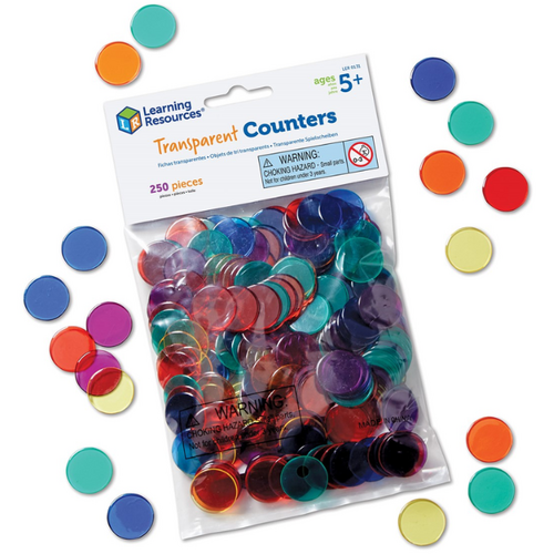 Learning Resources Transparent Counters (250pcs)