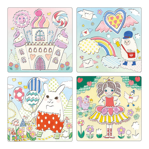 Djeco Knutselpakket - Sjablonen 'Kawaïland' (4-7j)