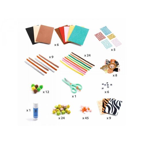 Djeco Knutseldoos - Creativity box 'Jungledieren' (3-6j)