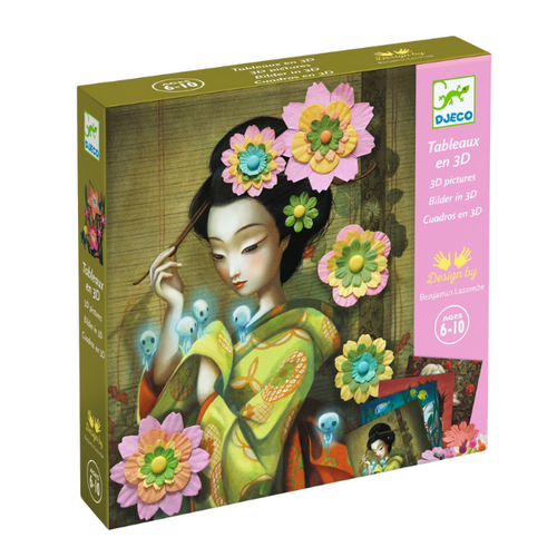 Djeco Knutseldoos - 3D-tekening 'Rock'n'Roses' (6-10j)