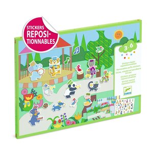 Djeco Knutselpakket - Verplaatsbare Puffy Stickers "Fanfare" (3-6j)