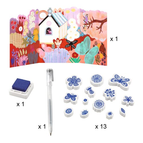 Djeco Knutseldoos - 6 activiteiten 'Flower Box'