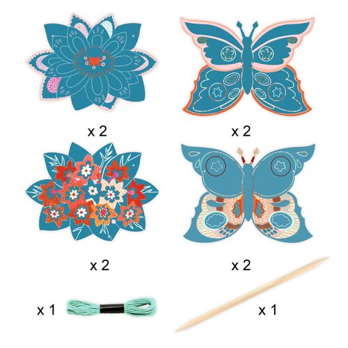 Djeco Knutseldoos - 6 activiteiten 'Flower Box'