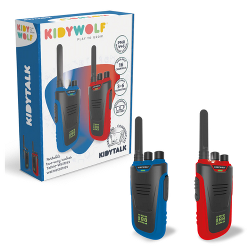Kidywolf KIDYTALK - Walkie-talkies blauw-rood