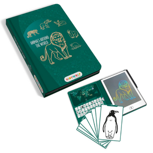 Kidywolf KIDYDRAW-MINI tekenblok dieren over de hele wereld