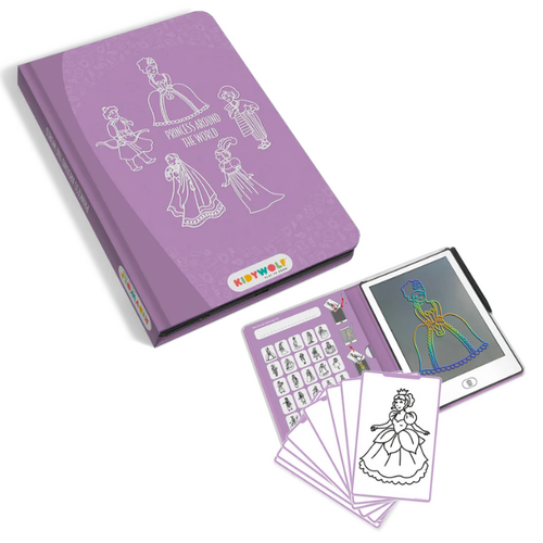 Kidywolf KIDYDRAW-MINI tekenblok prinsessen