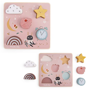 Moulin Roty Zintuiglijke puzzel 'Après la pluie'