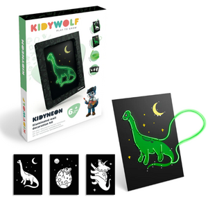 Kidywolf KIDYNEON - Kit voor lichtgevende wanddecoratie "Dino's" Kidywolf KIDYNEON - Kit voor lichtgevende wanddecoratie "Dino's"