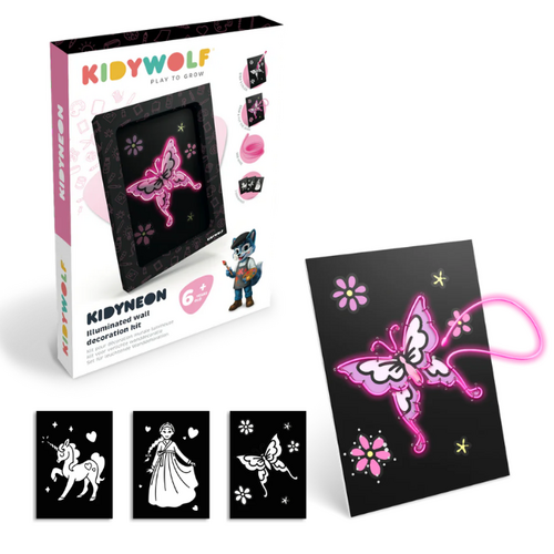 Kidywolf KIDYNEON - Kit voor lichtgevende wanddecoratie "Sprookjes" Kidywolf KIDYNEON - Kit voor lichtgevende wanddecoratie "Sprookjes"