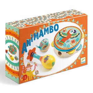 Djeco Animambo 'Set van 3: tamboerijn, maracas, castagnetten' (+3) Djeco Animambo 'Set van 3: tamboerijn, maracas, castagnetten' (+3)