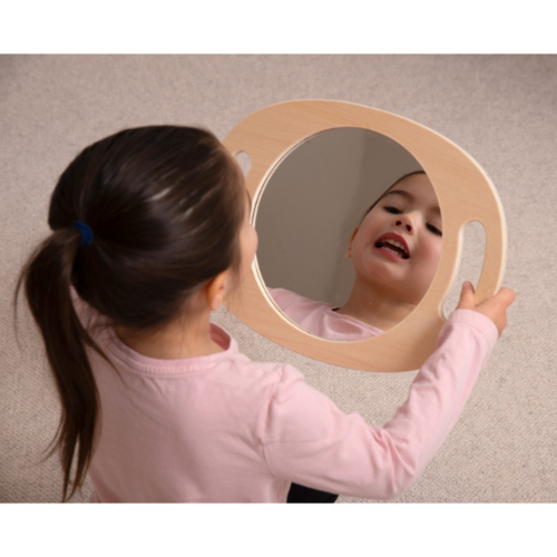 Tickit Tickit Gemakkelijk vast te houden Houten Spiegel