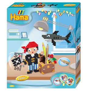 hama strijkparelset - piraten - 2500 stk