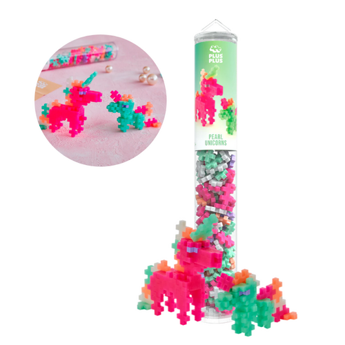 Plus-Plus Tube 100st. - Pearl Unicorns Plus-Plus Tube 100st. - Pearl Unicorns