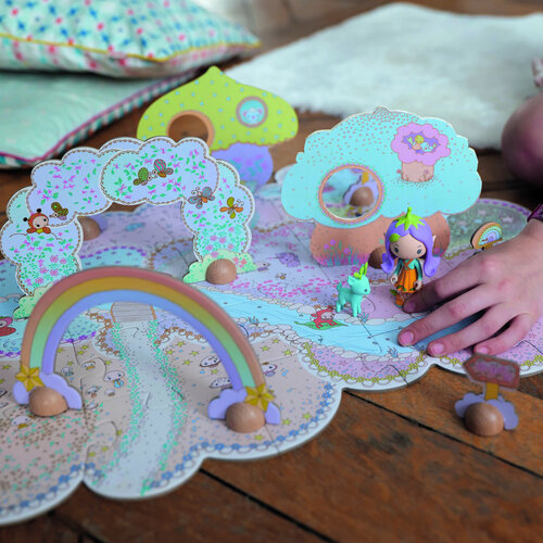 Djeco Vloerpuzzel - Tinyly "Lily & Polo" 24st. + 9st. (+4j)