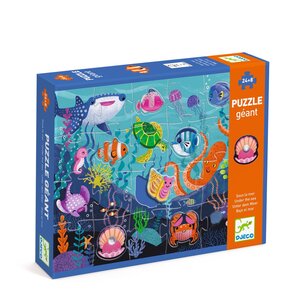 Djeco Vloerpuzzel - Onder de zee 24st. + 8st. (+3)