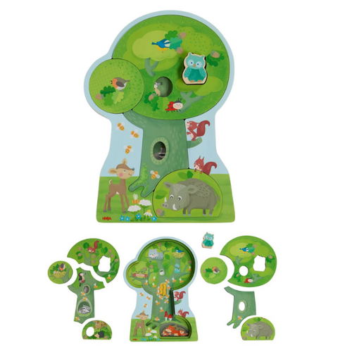 Haba Houten puzzel "Bosdieren" (+3)