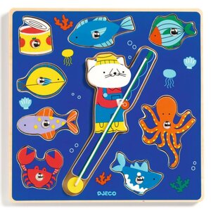 Djeco Puzzel - Inlegpuzzel + Visspel 'Puzz & Fish Color' (+18m)