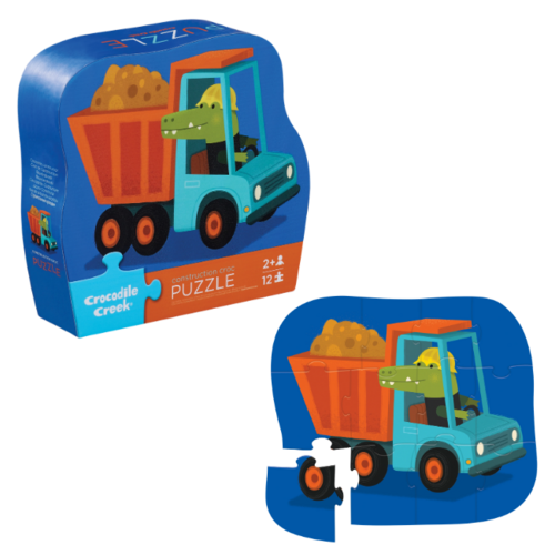Crocodile Creek Puzzel - Constructie Truck 12st. (+2)