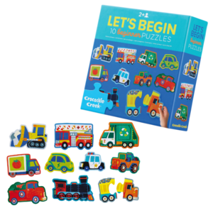 Crocodile Creek Duo Puzzel - Let's Begin 'Voertuigen' (+2)