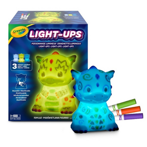 crayola Light-Ups - Afwasbaar Nachtlampje om in te kleuren 'Draak'