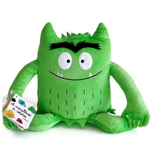 de vier windstreken Knuffel Kleurenmonster - Groen (kalm) 20x30cm