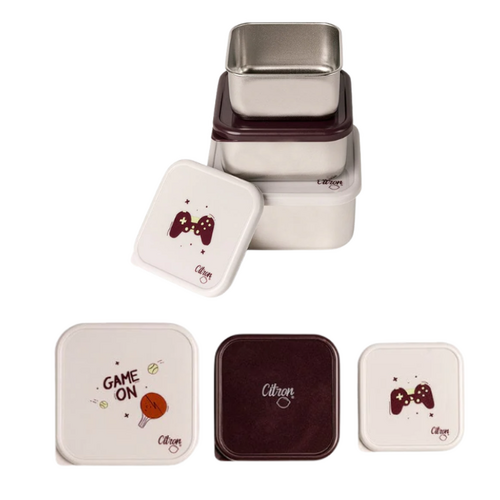Citron Stainless Steel Stackable Lunchbox Cool Kid